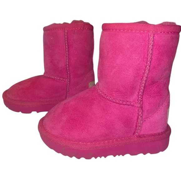 UGG Pink Suede Boots - Picture 3 of 4